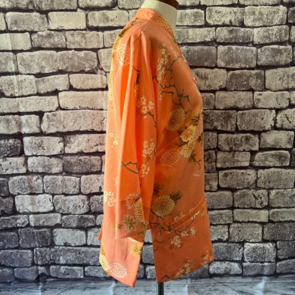 Andrade For Polynesian Casuals NWT Button Down Blouse Size 16 - Picture 8 of 9